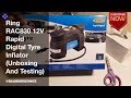 Ring RAC830 12V Rapid Digital Tyre Inflator (Unboxing and Testing)