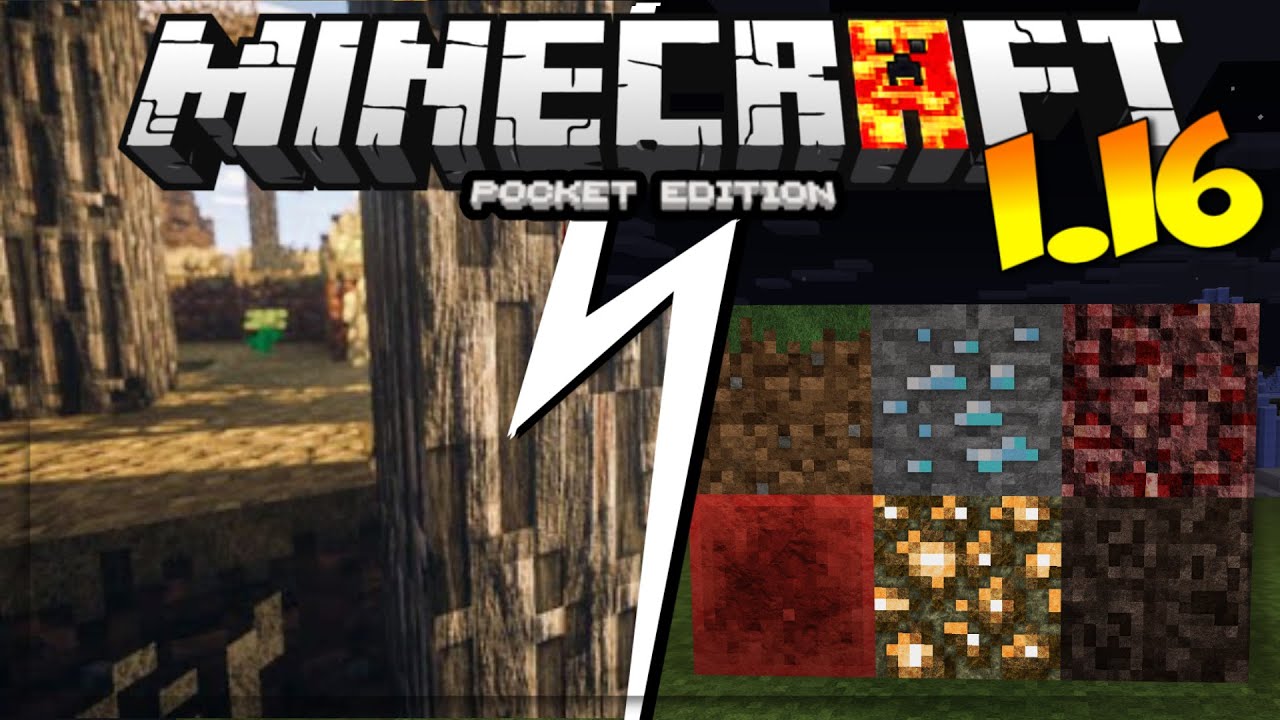 Mcpe 1 16 Realistico Texture Pack Minecraft Pe Ultra Realistic Texture Pac Realistico 256 X 256 Youtube