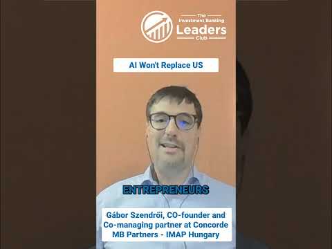 AI Won't Replace Us. The Future of Human Jobs. Gábor Szendrői, Concorde MB Partners – IMAP