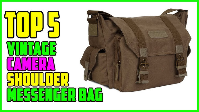 SCRUFFY DOG Vintage Messenger Bag - Shoulder Bags for Men & Women - Durable  Canvas Tote - Laptop & Travel Crossbody Satchel - Rustic Military Style