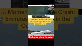 🌊EMIRATES CARGO PLANE IN THE SEA! ✈️😱 #uk #aviation #news #usa #fypシ #shorts #hongkong #emirates