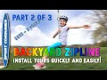 Zipline Installation Quickly, Easily and Cheaply!  Part 2 of 3