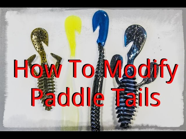 How To MODIFY PADDLE TAILS and WHY: Ugly Otter, Flapp'n Shad