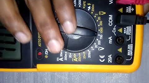 Multimeter me voltage , current and contineuty kaise check krte hai