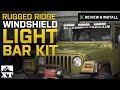 Jeep Wrangler Rugged Ridge Windshield Light Bar Kit (1997-2006 TJ) Review & Install