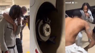 Stephon Castle was ready to fight Spurs for taking wheels off his car during game 😂