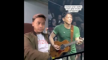 Momen Kejadian Ariel Noah main gitar sendiri di panggung #shorts