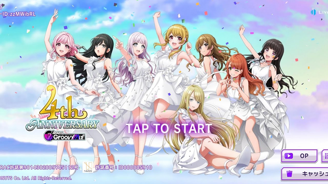D4DJ Groovy Mix JP: 4th Anniversary (First time log-in) 2024 - YouTube