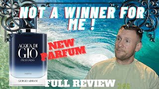 ACQUA Di GIO PROFONDO Parfum full review