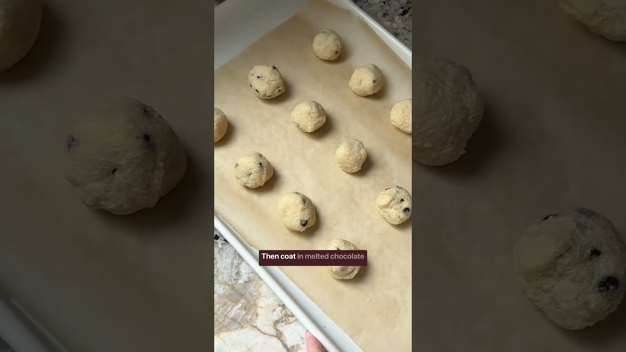 Cookie dough truffles 🍪 vegan, gluten free and refined sugar free