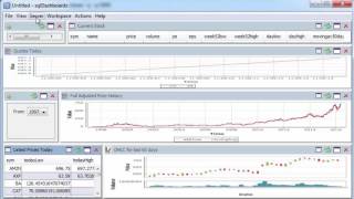 sqldashboards running kdb builtin demo