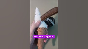 Fun felts for puppetry. #puppets #puppetry #puppeteer #crafts