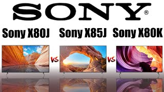 Sony X80J vs Sony X85J vs Sony X80K TV Comparison 2022 | Which TV is better for you?