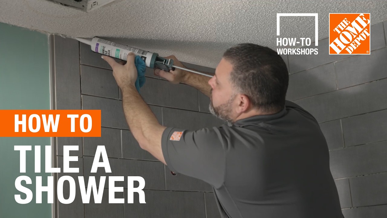 How-To Workshops - How to Tile a Shower | The Home Depot - YouTube