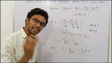 CUET|CUCET|M.Sc Mathematics  Exam 2018|#linear algebra| #questions and solution##