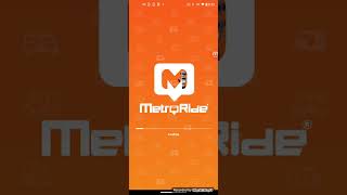 MetroRide App demo screenshot 1