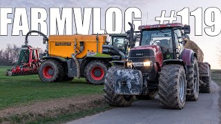 FARMVlog #119 - Navážíme kejdu ke Claas Xerion 4000 Saddle trac, kterou aplikuje do porostu pšenice