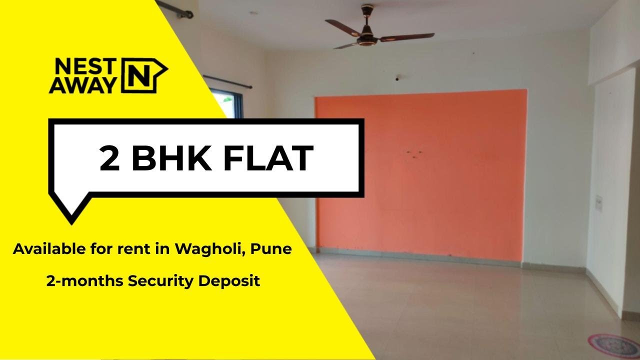 2 BHK Flat for rent in Pune Wagholi Bachelors/Family 2months