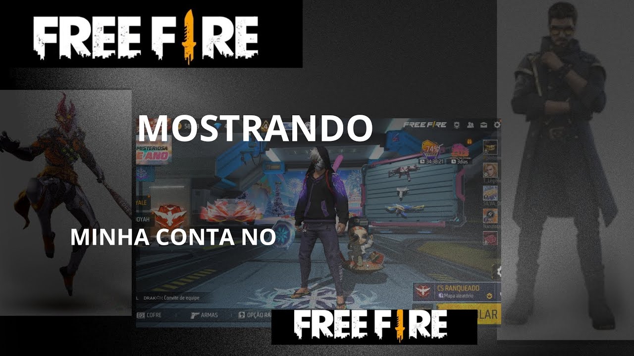 Mostrando minha conta no free fire (MUITA NOVIDADE)