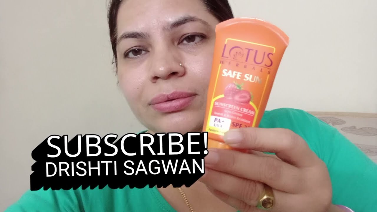 #Lotus herbal# Sunscreen cream# All type skin care🌟🌟#Sun protection #don't forget to do a patch test