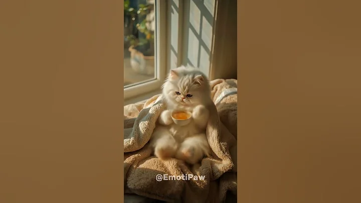 Watch the video about Persian Kitten Finds Comfort After Sadness! 😿 #shorts