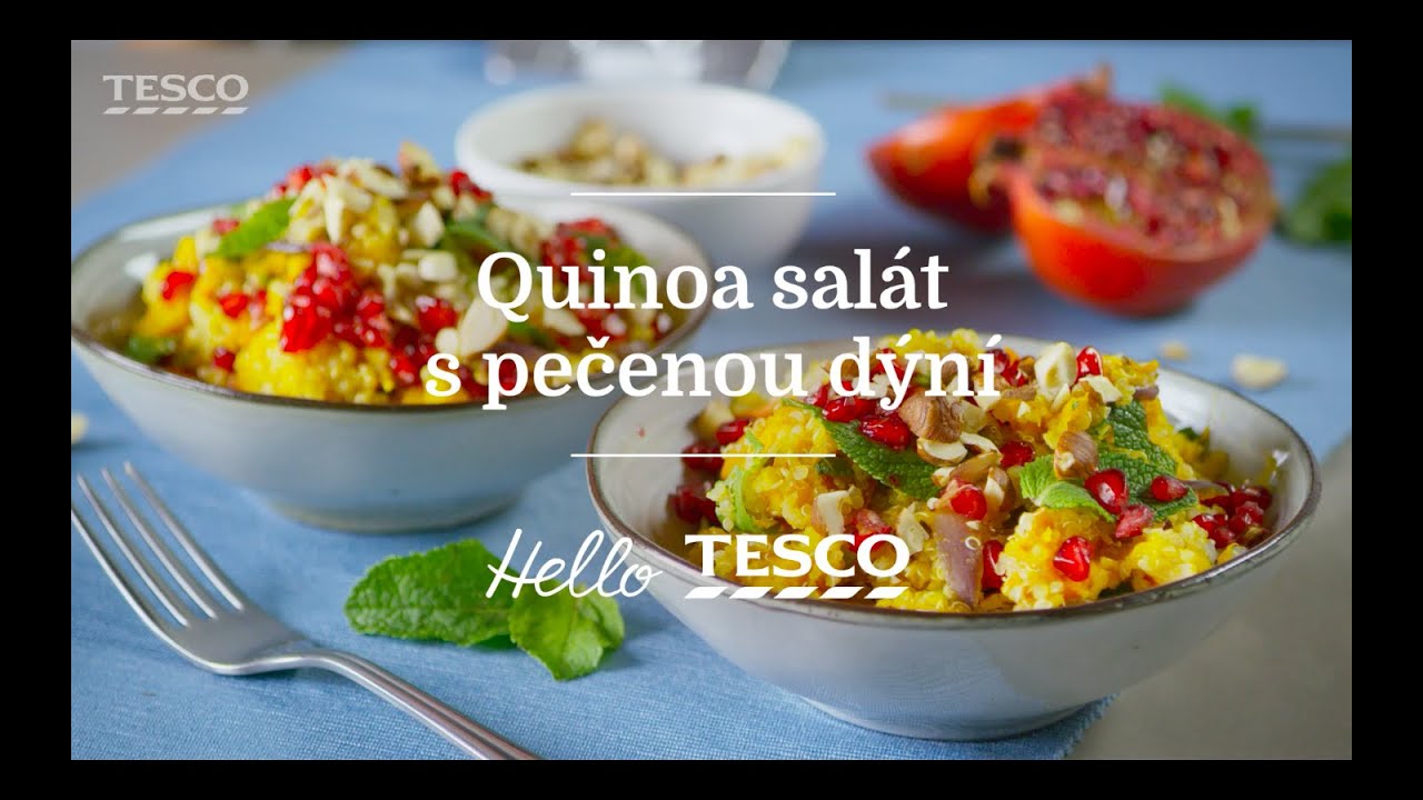 Tesco Recepty Quinoa salát s pečenou dýní YouTube