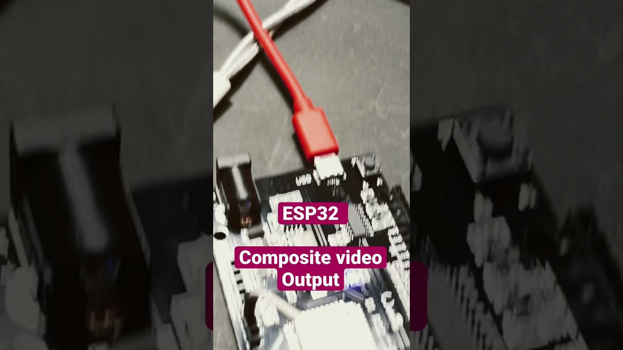 ESP32 composite video output to monitor!