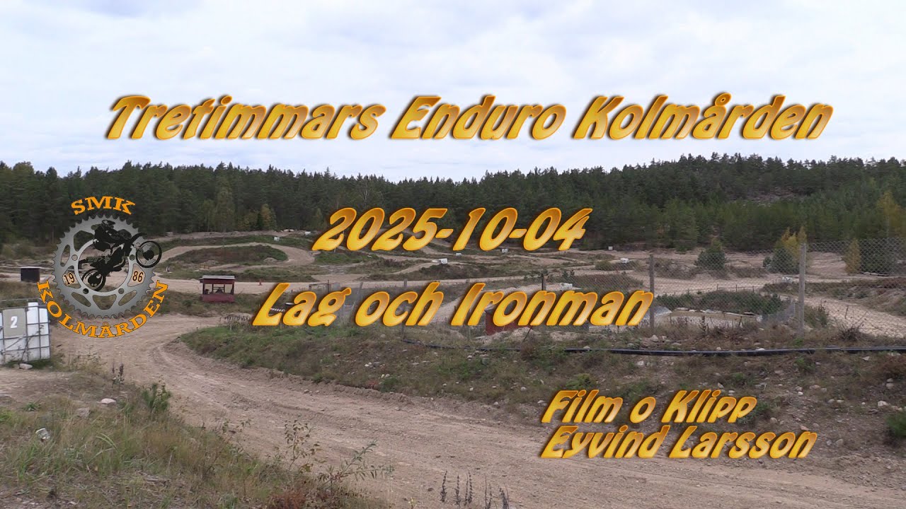 Tretimmars Enduro eller Kolmårdsracet 2025 Kolmården, Three hours Enduro 2025 Kolmården, Sweden