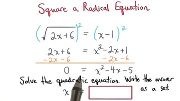 Solve-a-Radical-Equation - Visualizing Algebra