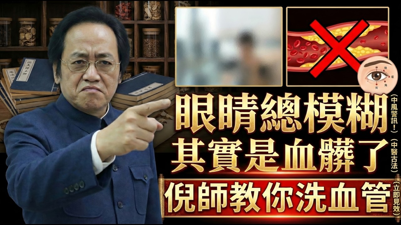 【倪師公開課】肝經一通，眼睛瞬間亮！公開「清血第一方」，排出幾十年的血管垃圾。#倪海廈 #飛蚊症 #中醫養生 #預防中風 #血管清理 #降血脂 #銀齡樂在健康 #玻璃體混濁