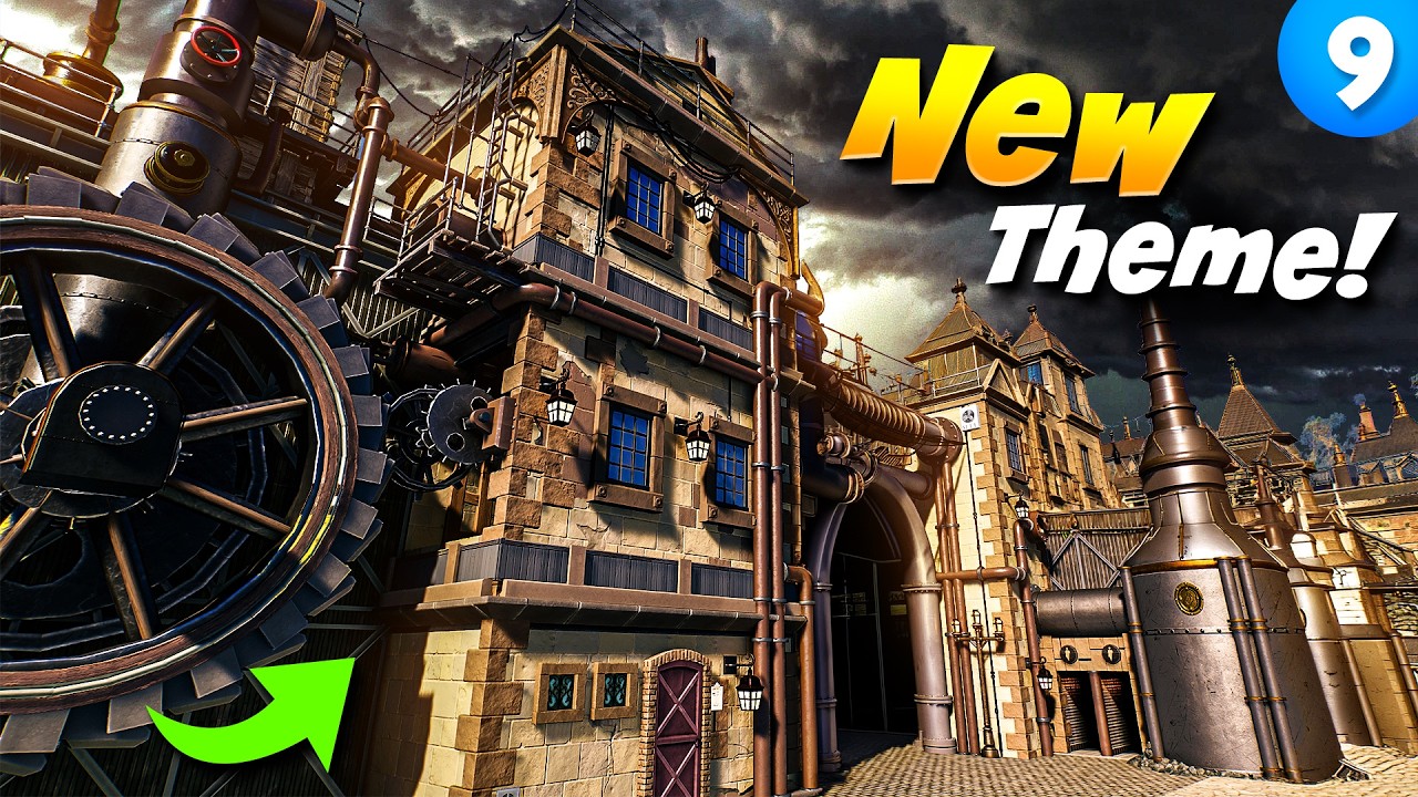 Строим зону в стиле стимпанк в Planet Coaster 2!