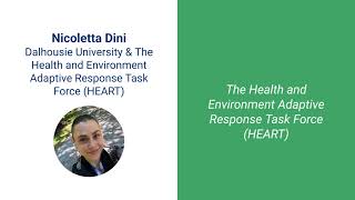The Health and Environment Adaptive Response Task Force (HEART) by Nicoletta Dini