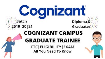 Cognizant GenC | Programmer Trainee | Batch 2019-20-21 | Apply Now | Basic Obsession.