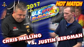 CHRIS MELLING vs JUSTIN BERGMAN  2017 US Open 9Ball Championship