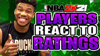 NBA PLAYERS REACT TO THEIR PS5 AND XBOX SERIES X NBA 2K21 RATINGS!