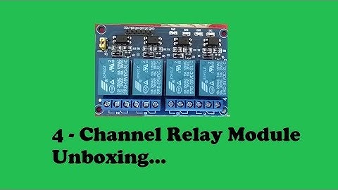 Relay 4-Channel Module with Optocoupler RC-A-053 Unboxing