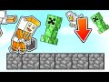 minecraft skyblock but MOBS RAIN FROM THE SKY