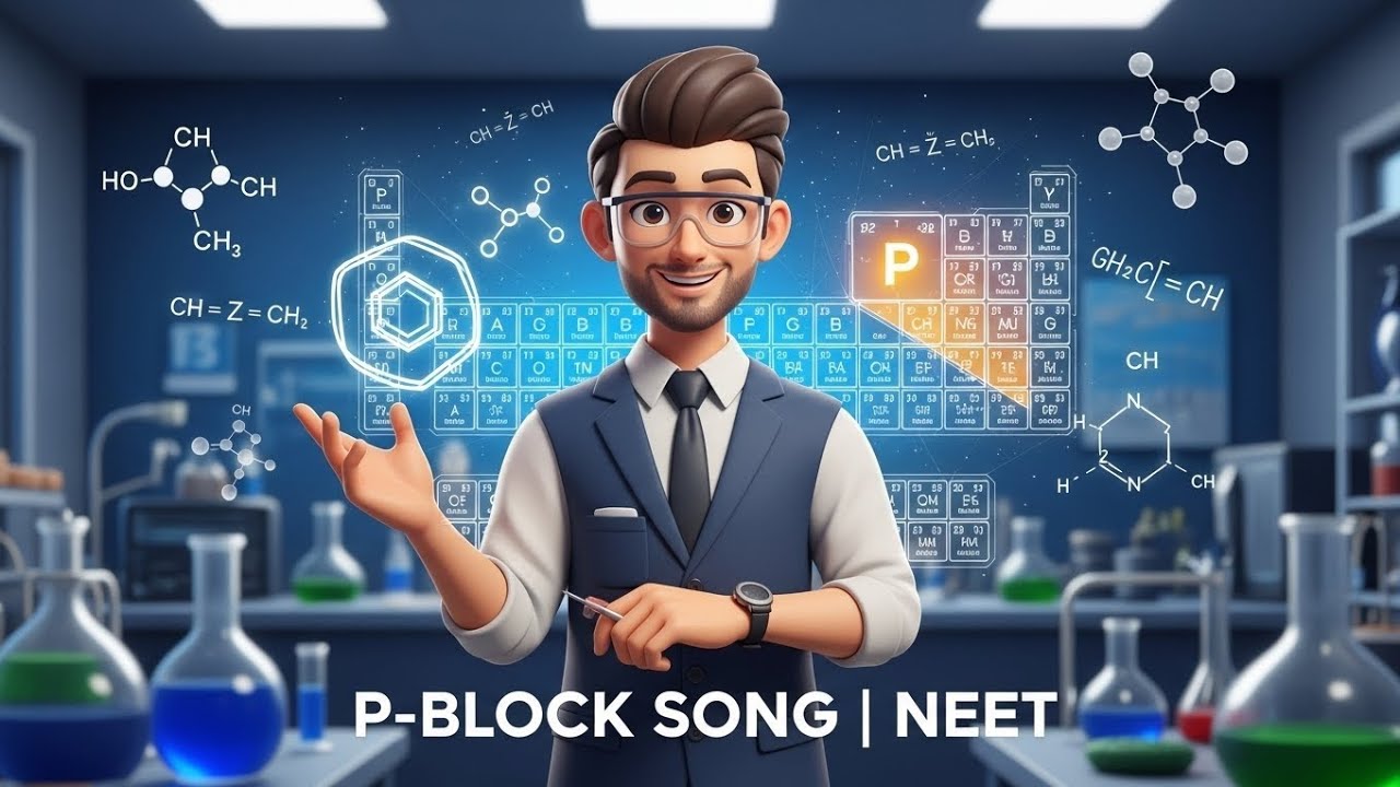 P-BLOCK Mind Map SONG 🎵 | Full Chapter in ONE Song | NCERT Chemistry|Neet |JET |11/12class 