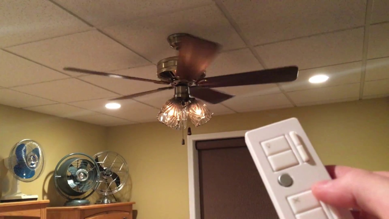 Lutron Maestro Ir Fan Light Control Demo Youtube