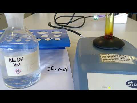 Video Reaction of Iodine and Sodium Hydroxide - a... - youtube