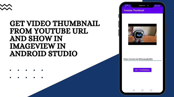 How to get video thumbnail from youtube url in Android Studio