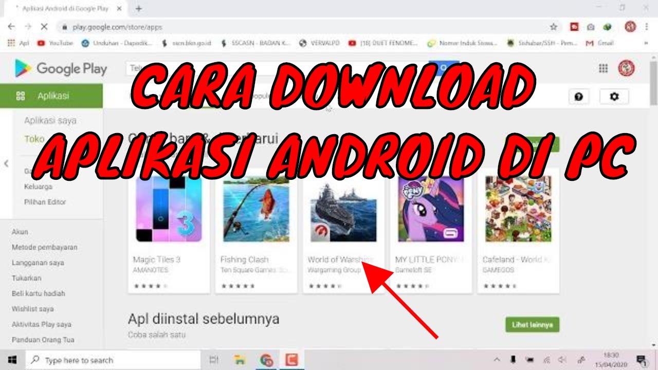  cara  mendownload  aplikasi android di  playstore menggunakan 