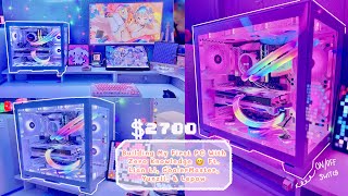 ✨ Building My First PC W/ Zero Knowledge 😬 | Not Budget Friendly 🎀 Ft. Lian Li & CoolerMaster 💗