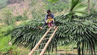 17 year old single mother built a bamboo house and picked banana flowers to sell