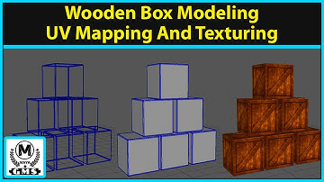 Wooden Box Modeling, UV Mapping And Texturing in Autodesk Maya 2017, Adobe Photoshop CS4
