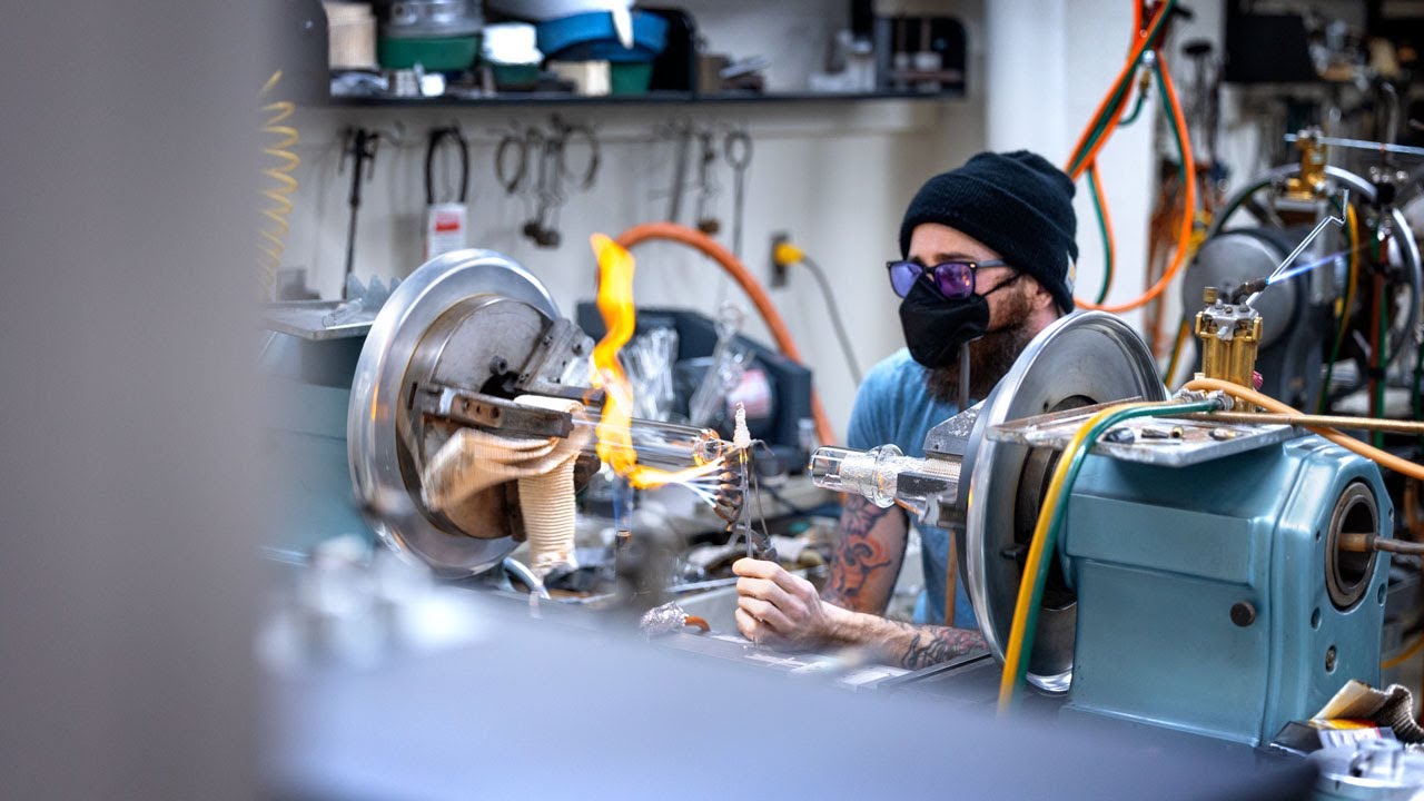 Glass blower crafts intricate creations for Cornell scientists