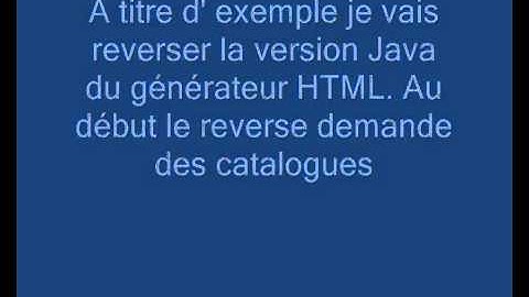 Bouml - Java catalogue et reverse (Français)