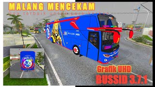 BUS YG DINAIKI PEMAIN AREMA MENUJU KANJURUHAN VERSI GAME - Doa terbaik buat para korban - BUSSID screenshot 5