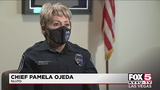 North Las Vegas police say violent crime is down in the area