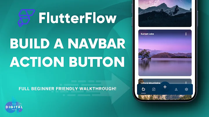 Building a Navbar Action Button in #FlutterFlow - Full walkthrough